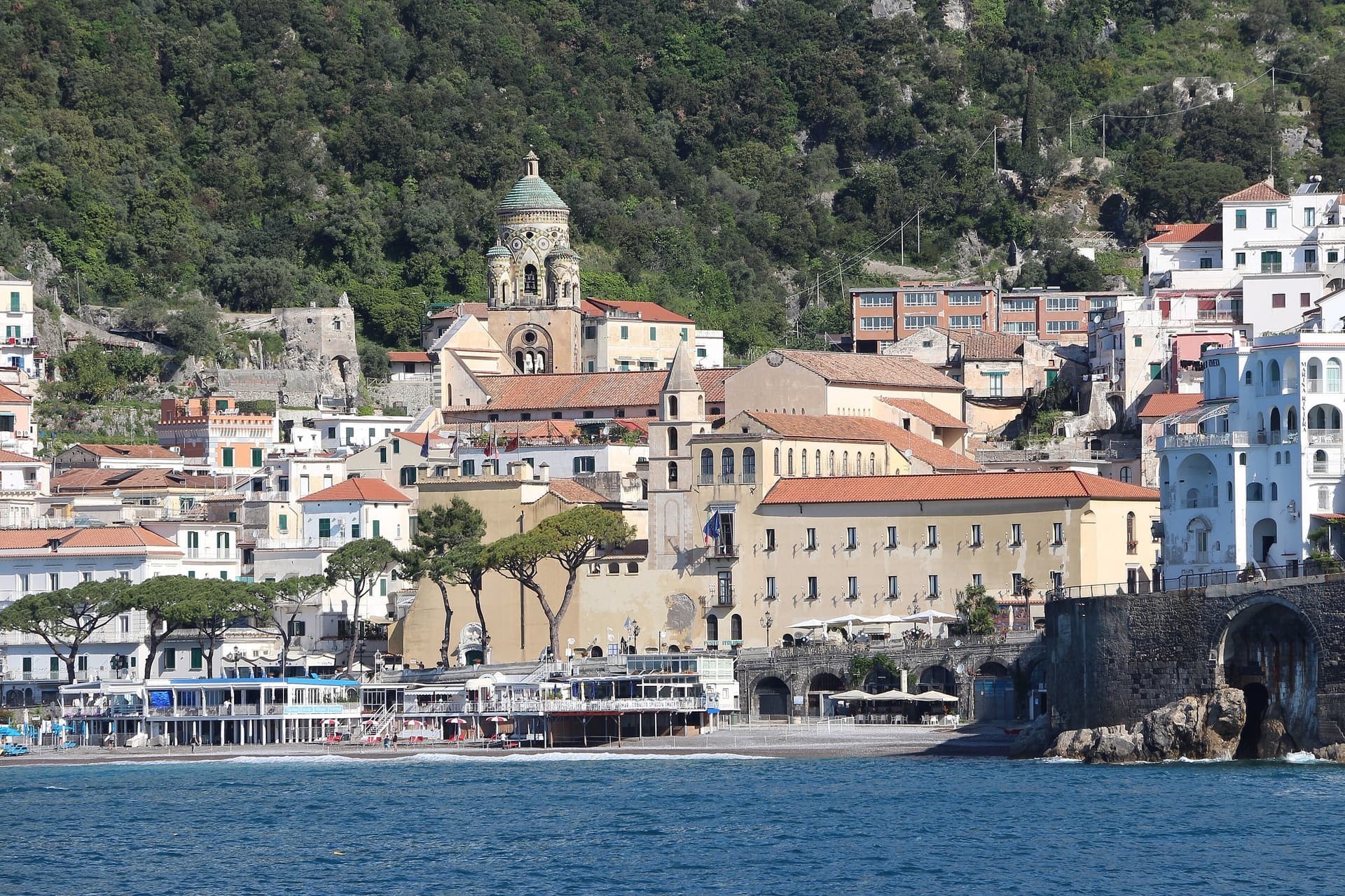 The town of Amalfi on the coast of southern Italy